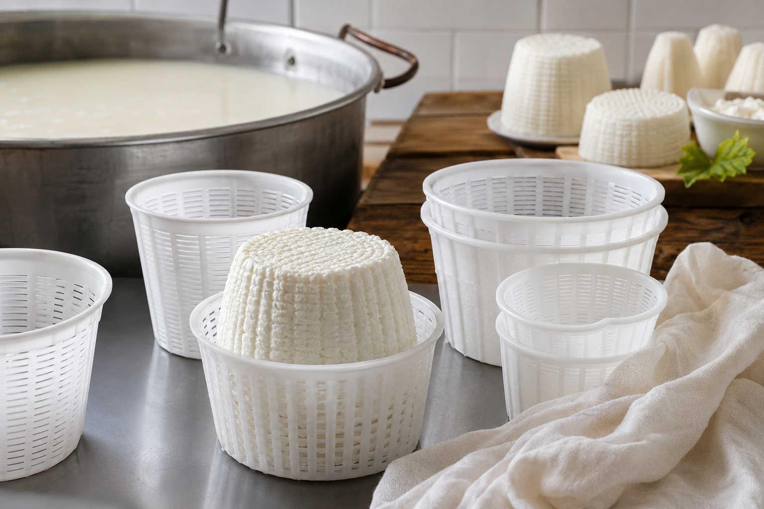 Fuscelle per ricotta: tradizione, igiene e qualità casearia